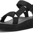 Women's Platform Sandals Casual Adjustable Shoes with Arch Support Yoga Mat Insole Light Weight Flatform Sandals,size 11