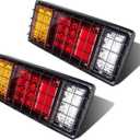 LIMICAR 40 LED Trailer Tail Lights Kit Waterproof with Reverse Turn Signal Brake Trailer Light For UTV UTE RV Camper Pickup Truck, Boat(2 Pack)