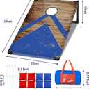 NZQXJXZ 3x2 ft Cornhole Board Set with 8 Bean Bags and Carrying Bag, Outdoor Toss Game Set for Kids and Adults, Portable Corn Hole Sets for Beach Lawn Backyard