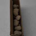Stanbroil 24pcs Light Weight Ceramic Fiber Pebble Stones for Indoor, Gas Inserts, Ventless, Vent Free, Electric, Outdoor Fireplaces and Fire Pits - Beige