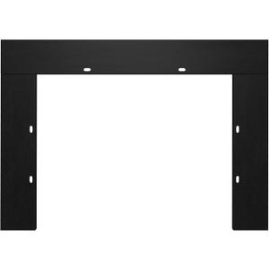 Electric Fireplace Trim Kit for 36" W 21" H Fireplace Electric Inserts, Metal Construction Plates, Black-B09VYBWSQD
