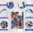 4 x 2026 Planner - 2026 Planner Weekly and Monthly, Jan.2026 - Dec.2026, 6.3" x 8.4", Planner 2026 Weekly Monthly Planner with Green Tabs, Twin-wire Binding, Back Pocket