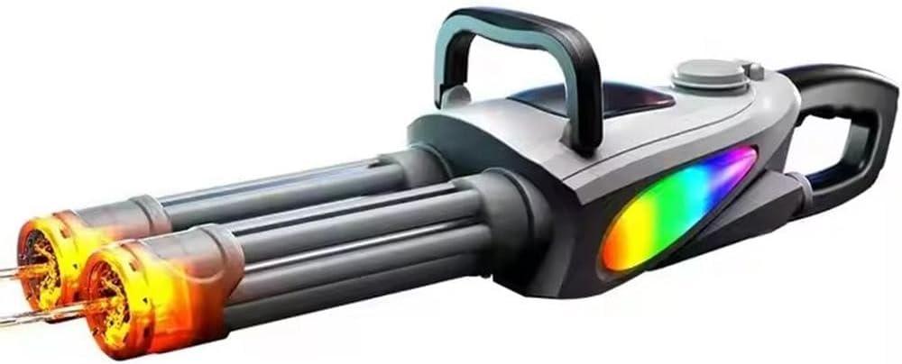 Electric Water Gun for Adults Kids, Automatic Squirt Gun with a Long Range of up to 10M, LED Light Large Capacity IP7 Waterproof Fully Auto Water Gun Gift for Boys Girls (Single cell)