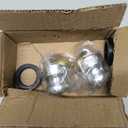 2PCS Aluminum Type DP Cam and Groove Fitting, Female Coupler x Female NPT, with 2PCS Camlock Gasket Fitting (1")