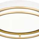 12.5 Inch LED Flush Mount Ceiling Light Fixture, 26W, Super Bright 1700 Lumens, 3 Color 3000K/4000K/5000K, Dimmable Ceiling Lamp for Bedroom Hallway Bathroom Kitchen Laundry (White Gold)