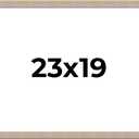 23x19 Frame Grey Solid Wood Picture Frame Width 1 Inches | Interior Frame Depth 0.5 Inches | Weatherly Distressed Photo Frame Complete with UV Acrylic, Foam Board Backing & Hanging Hardware