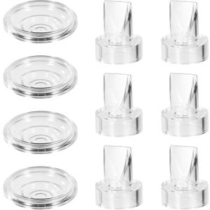 2 x 10pcs Breast Pump Replacement Parts for Momcozy S12 Pro/S9 Pro, Include 6pcs Silicone Duckbill Valves and 4pcs Silicone Diaphragms BPA-Free Wearable Breast Pump Accessories