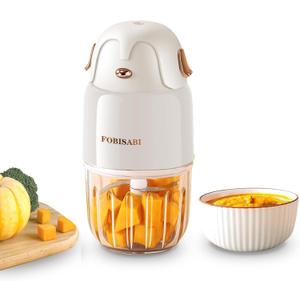 Baby Food Maker - Processor & Blender for Fresh Meals, Fruits, Veggies, Meat & Puree (White)