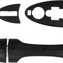 TQPONLY Exterior Door Handle for 2000-2007 Ford Focus/2001-2006 Mazd-a Tribute-Front Left&Right Replacement with Keyhole,Outer Door Handle Assembly (Texture Black)