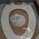 Mayfair Cassel Slow Close Toilet Seat, Easy Clean, Non Slip Premium Wood Seat, Easy Install, Made in USA, Elongated, Biscuit