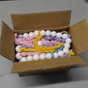 Mkono Macrame Hanging Photo Display Wall Decor with String Lights Boho Room Bedroom Wooden Beads Garland Picture Greeting Cards Holder with 30 Clips (Medium, Multi Color)