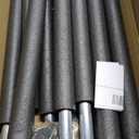 TOBWOLF 6PCS Universal Trampoline Replacement Enclosure Poles, Trampoline Replacement Poles Kits with Caps & Hardware, Fit for 10-16FT Straight Pole Round Frame