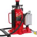 BIG RED 20 Ton Hydraulic Aluminum Alloy Pump/Pneumatic Quick Lift Welded Car Bottle Jack, Longer Lifespan, Ideal for Car, Pickup, Truck, SUV, Industrial Engineering