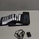 KONIX 61 Key Roll Up Piano, Upgraded Portable Rechargeable Hand Roll Piano with Silicon Flexible Keyboard, MIDI Output, Headphone Connection, 128 Rhythms, Best Gift for Beginners