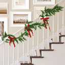 Lifelike Artificial Christmas Garland - 6FT Full Norfolk Pine Greenery for Mantle, Staircase & Holiday Decor, No Mess, Forever Fresh, Realistic Faux Pine Needle Garland for Indoor Home Decor