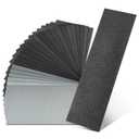 24PCS Sandpaper Assortment 12 Grits Wet Dry Sandpaper Sheets,Silicon Carbide Sanding Paper 120 to 3000 Grit Fine Sandpapers and Coarse Sand Paper for Metal, Wood Furniture and Automotive (9x3.6 Inch)
