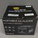 Greadio Boombox CD and Cassette Player Combo, 5000mAh Rechargable CD Player Boombox with Bluetooth Receive/Transmit/FM Radio/USB/TF/AUX/Remote Control, Boom Box Cassette Player for Home Outdoor (Black)