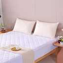 evoLive 100% Waterproof Coated Microfiber Mattress Productor 15" Deep Pocket (White, King)