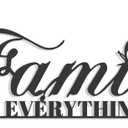 Family Signs Metal Wall Decor, Oppro Family Is Everything Word Sign with Butterfly for Home Decor, Black Art Plaque Letters for Living Room Dining Room Bedroom Housewarming Mother's Day Father's Day Christmas , 17x6.3