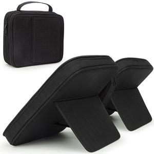 Bible Covers for Men & Women, Bible Case Carrying Church Bag with Book Stand, Bible Bag with Handle, Zipper and Multi-Pockets for Scripture Study Bible Protector (Black) : Office Products