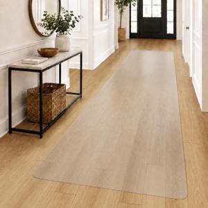 3' x 10' Floor Runner Mat for Hard Floor, Waterproof Thick PVC Floor Protetor for Home, No Scratch Durable Plastic Floor Mat for High Traffic Area (Clear)