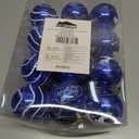 Joiedomi 24 Pcs Christmas Ball Ornaments, Blue & White 2.3 Deluxe Delicate Painting & Glittering Shatterproof Christmas Tree Ornaments for Wreath Garland Holiday Indoor Party