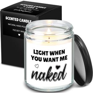 MTLEE Valentines Funny Gifts for Him Candles Gifts for Men Boyfriend Husband Fiance Valentines Stuffers for Stocking Anniversary Birthday Romantic Valentines Day Gifts Ideas
