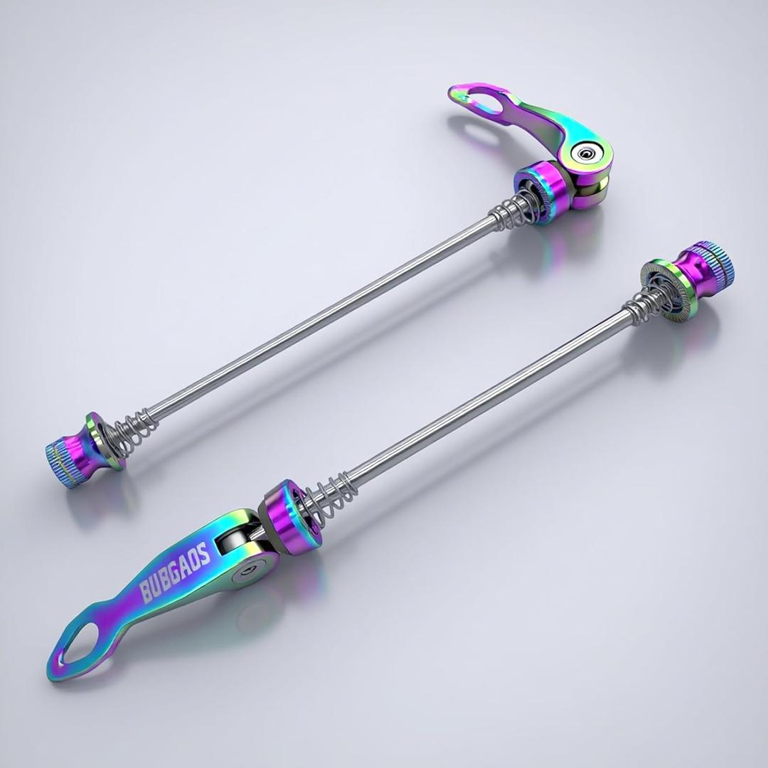 Bike Quick Release Skewer Front & Rear Wheel Axle for Mountain Bike/Road Bike/Bicycle/MTB Wheel HubColorful a Pair