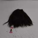 WIGNEE Kinky Straight Clip In Hair Extensions - 4 Pcs Yaki Straight With Lace Weft - Full Head 16 Inch Mix Brown Seamless for Black Women (M30)