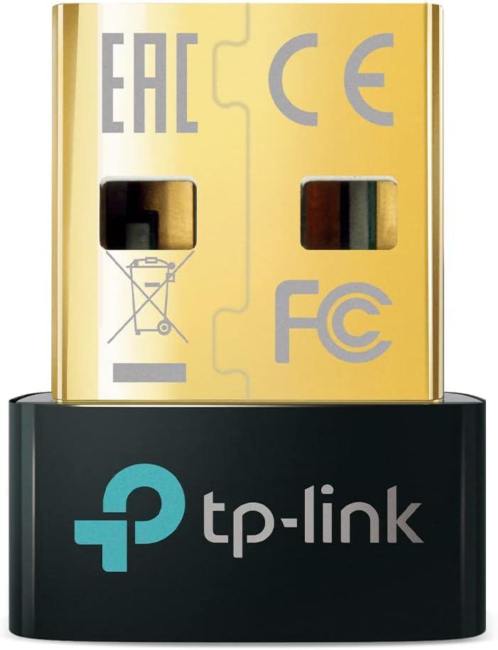 TP-Link USB Bluetooth Adapter for PC, Bluetooth 5.0/5.3 Dongle Receiver, Plug and Play, Nano Design, EDR & BLE, Supports Windows 11/10/8.1/7 for Desktop, Laptop, PS5/PS4/Xbox Controller (UB500)