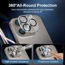 NEW'C 3x for iPhone 16 Pro Screen Protector (6.3 inches)+ 3x Camera Lens Protector, Sensor Protection, Case Friendly Tempered Glass Film + Dust Plug- Easy installation tool include (Transparent)