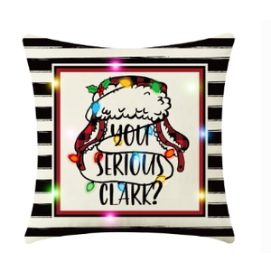 Christmas Vacation Decorations, Funny Holiday Pillow Cover, Griswold Family Christmas Vacation Merch Gifts, 18x18 Inch Holiday Throw Pillow Covers, Farmhouse Xmas Cushion Case Sofa Decor (Nobody)