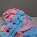 Besutolife Blue Pink Round Tablecloth 5ft Tulle Ruffle Table Cloth for Wedding Birthday Party Baby Shower Banquet Dinner Table Decorations