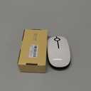 VssoPlor Wireless Mouse, 2.4G Slim Portable Computer Mice with Nano Receiver for Notebook, PC, Laptop, Computer (Black and White)