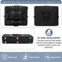 AceOrbit Wheeled Massage Table Carrying Case Heavy Duty Travel Carrier, 37 x 31.5 x 9 inch