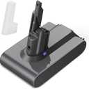 Upgraded 6.0Ah V7 SV11 Battery 229687 Replacement for Dyson V7 Animal/Trigger/Motorhead Pro/Car+Boat/SV11 V7 battery replacement Handheld Cordless Vacuum Cleaner 21.6v Li-ion 6 cell 229687 Battery