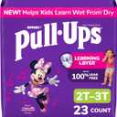 Pull-Ups Girls' Potty Training Pants, Size 2T-3T Training Underwear (16-34 lbs), 23 Count
