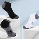 Comfoex 10 Pairs Boys Socks Low Cut Ankle Socks For Kids 8-10 4-6 6-8 Years Old Short Athletic Socks With Cushioned Sole (Black, S)