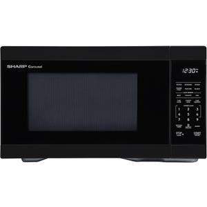 SHARP Countertop Microwave Oven with Removable 12.4" Carousel Turntable, 1000 Watt, 1.1 Cubic Feet, Black