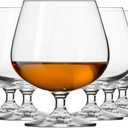 Krosno Brandy Cognac Snifter Glasses, Set of 6, 16.2 oz, Balance Collection, Ideal for Spirit Sipping, Lead-Free Glass, Dishwasher Safe, Made in Europe