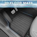 Mixsuper Model 3 Floor mats-Floor mat for Tesla Model 3 Highland 2024 2025 2026, All Weather TPE Rubber Floor Liners Protection for Model 3 Accessories, 2 Row Anti-Slip Car Mats, Black