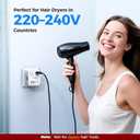 Upgraded 2000W Voltage Converter US to Europe for Hair Dryer- DOACE 220V to 110V Converter for European Travel, Power Converter Adapter Combo with 2 PD/2 QC & UK/AU/US/IT/European Travel Plug Adapters