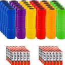 Whaply Small Mini Flashlights Pack of 30,Assorted Colors,New Type Cob Light,With Battery
