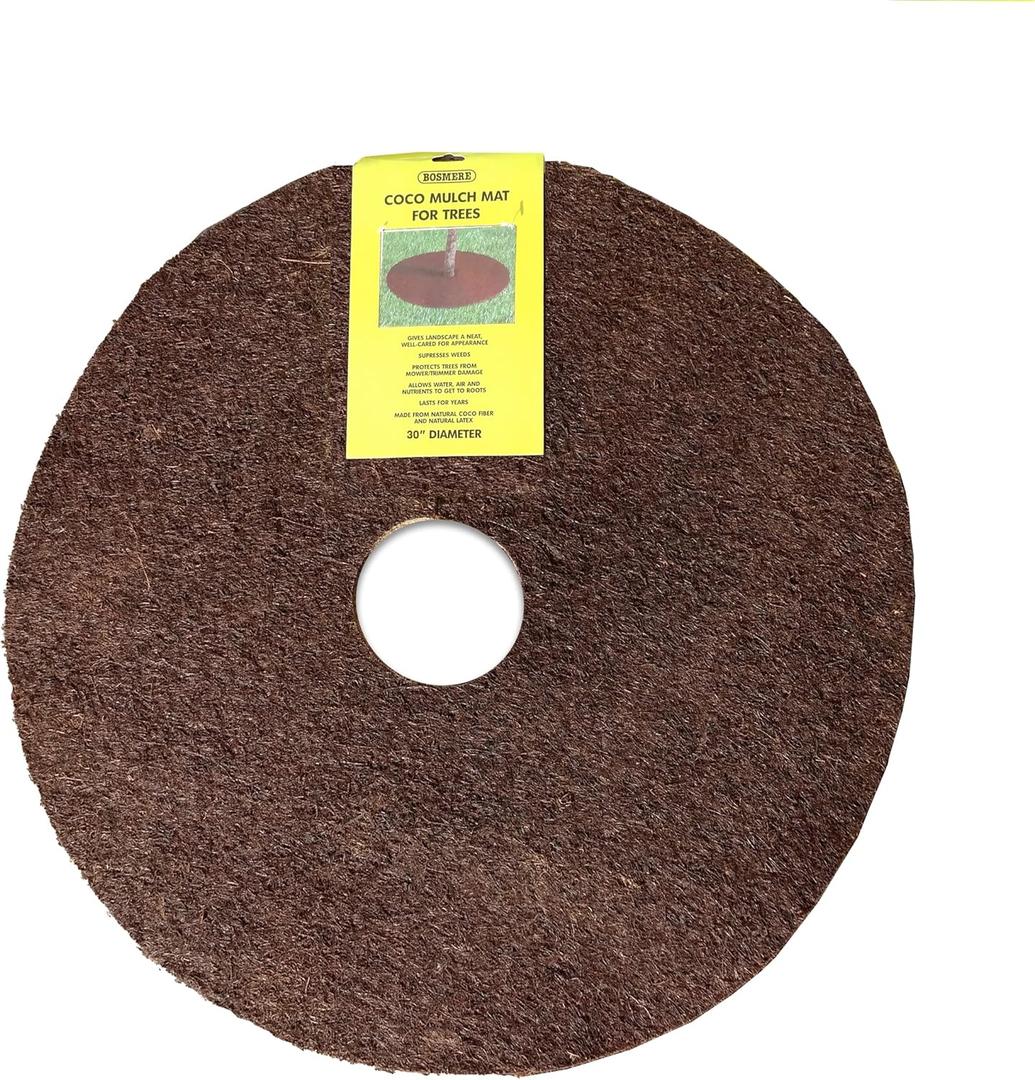 Bosmere Tree Protection Weed Mats, 30", 3-Pack (30", Natural)