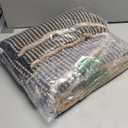 Waffle Bath Mat, Boho Bathroom Rugs Non Slip Washable Super Absorbent Quick Dry Bath Mat Farmhouse Bathroom Decor, 24"x16" Khaki and Black