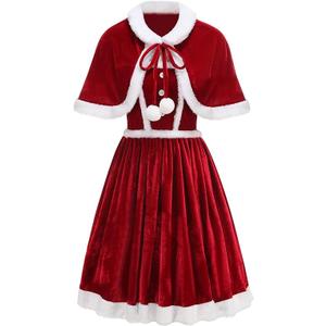 HAPNBCELE Christmas Claus Outfit (Red,M)
