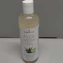 12oz Organic Aloe Vera Gel for Face, Skin, Hair & Sunburn Relief - From 100 Percent Pure Aloe Vera - Cold Pressed, Vegan, Unscented - Made in USA.