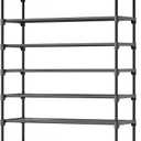 Kitsure Shoe Rack for Closet - 10-Tier Shoe Organizer with Hook Rack, Large-Capacity & Space-Saving Shoe Shelf for Entryway, Bedroom, Living Room, 32.2" x 11.8" x 68.5", Black