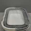 2 Pcs 42L Medium Collapsible Plastic Laundry Basket with Handles, Foldable Laundry Basket Hamper, Pop Up Storage Container Organizer for Washing Storage (Gery, 17 Inch * 13 Inch * 15 Inch)