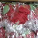50 Pcs Artificial Silk Roses Bulk with Long Stem,Red